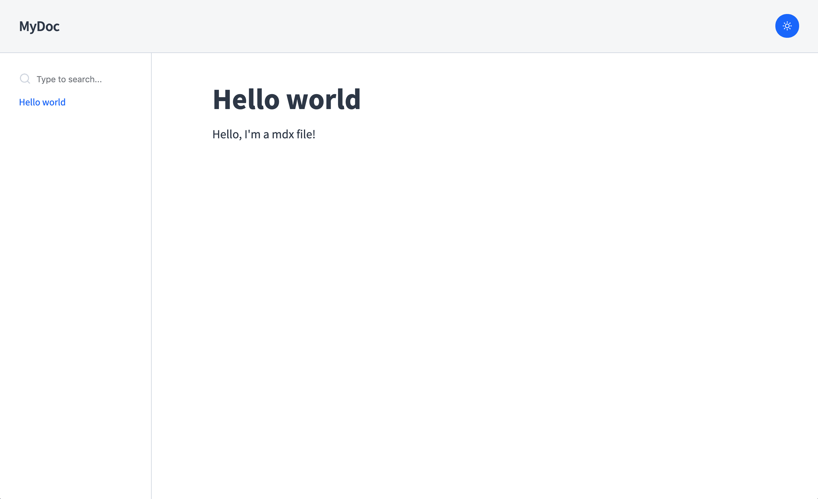 Hello world preview